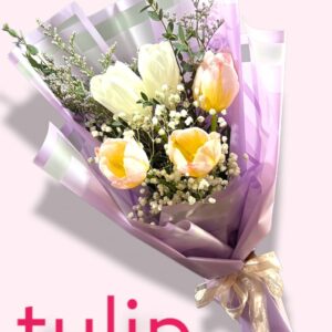 Bouquet of 5 tulips