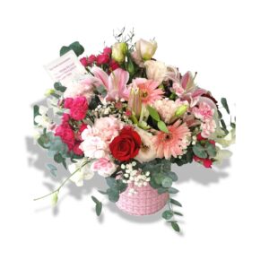 Pink flower box